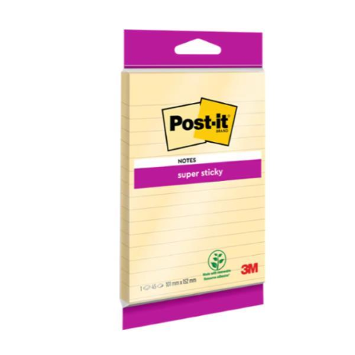 POST-IT S-STICKY 102X152MM- BLISTER